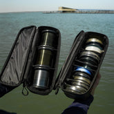 LIV Fishing Line Bag with organized line spools visible